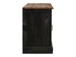 Mueble de TV HALDEN 2 puerta correderas negro 150x40x60 cm