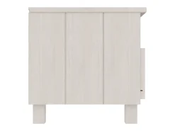 Mueble de TV HAMAR madera maciza de pino blanco 106x40x40 cm