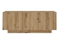 Mueble de TV luces LED madera roble artisan 260x35x40 cm