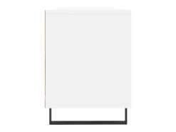 Mueble de TV madera contrachapada blanco 150x30x44,5 cm