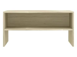 Mueble de TV madera contrachapada roble Sonoma 80x40x40cm ES26317