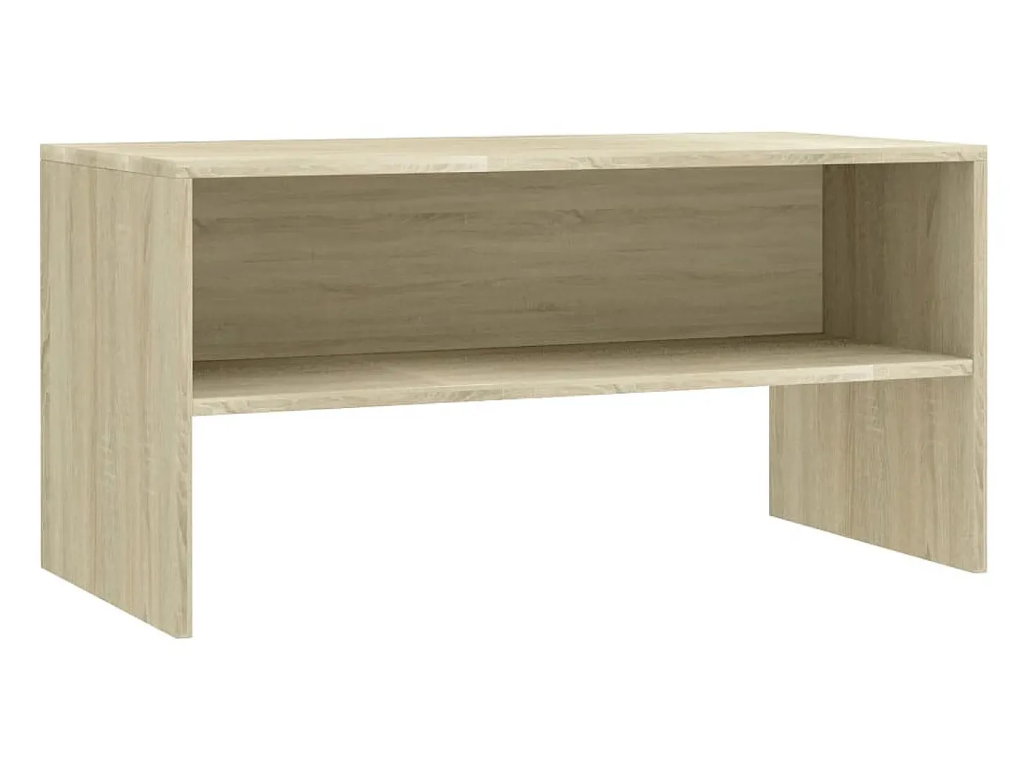 Mueble de TV madera contrachapada roble Sonoma 80x40x40cm ES26317
