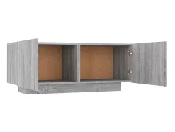 Mueble de TV madera contrachapada gris Sonoma 100x35x40 cm ES79185