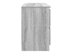 Mueble de TV madera contrachapada gris Sonoma 100x35x54 cm