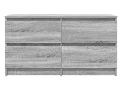 Mueble de TV madera contrachapada gris Sonoma 100x35x54 cm
