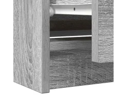 Mueble de TV madera contrachapada gris Sonoma 100x35x54 cm