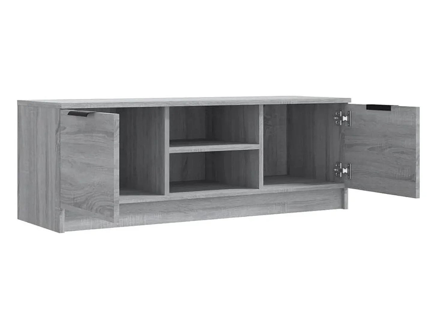 Mueble de TV madera contrachapada gris Sonoma 102x35x36,5 cm