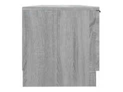 Mueble de TV madera contrachapada gris Sonoma 102x35x36,5 cm