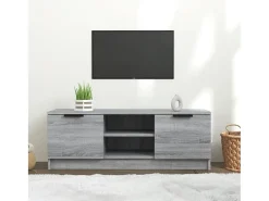 Mueble de TV madera contrachapada gris Sonoma 102x35x36,5 cm