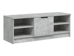 Mueble de TV madera contrachapada gris hormigón 102x35,5x36,5cm ES96753
