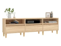 Mueble de TV madera contrachapada roble Sonoma 150x30x44,5 cm