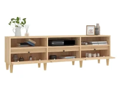 Mueble de TV madera contrachapada roble Sonoma 150x30x44,5 cm
