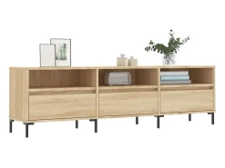Mueble de TV madera contrachapada roble Sonoma 150x30x44,5 cm