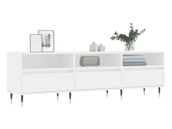 Mueble de TV madera contrachapada blanco 150x30x44,5 cm ES15344