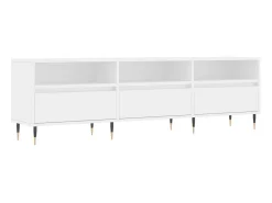 Mueble de TV madera contrachapada blanco 150x30x44,5 cm ES15344