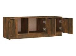 Mueble de TV madera contrachapada roble ahumado 102x35x36,5 cm