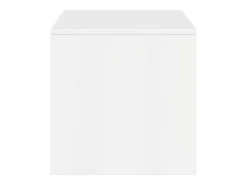 Mueble de TV madera contrachapada blanco brillante 100x40x40 cm
