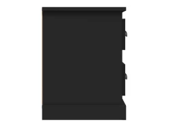Mueble de TV madera contrachapada negro 102x35,5x47,5 cm