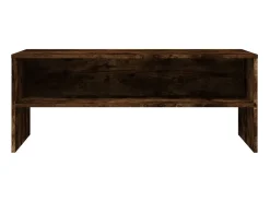 Mueble de TV madera contrachapada roble ahumado 100x40x40 cm ES56626