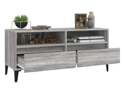 Mueble de TV madera contrachapada gris Sonoma 100x34,5x44,5 cm