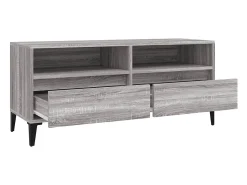 Mueble de TV madera contrachapada gris Sonoma 100x34,5x44,5 cm