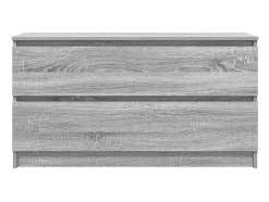 Mueble de TV madera contrachapada gris Sonoma 100x35x54 cm