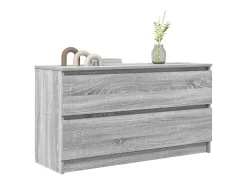 Mueble de TV madera contrachapada gris Sonoma 100x35x54 cm