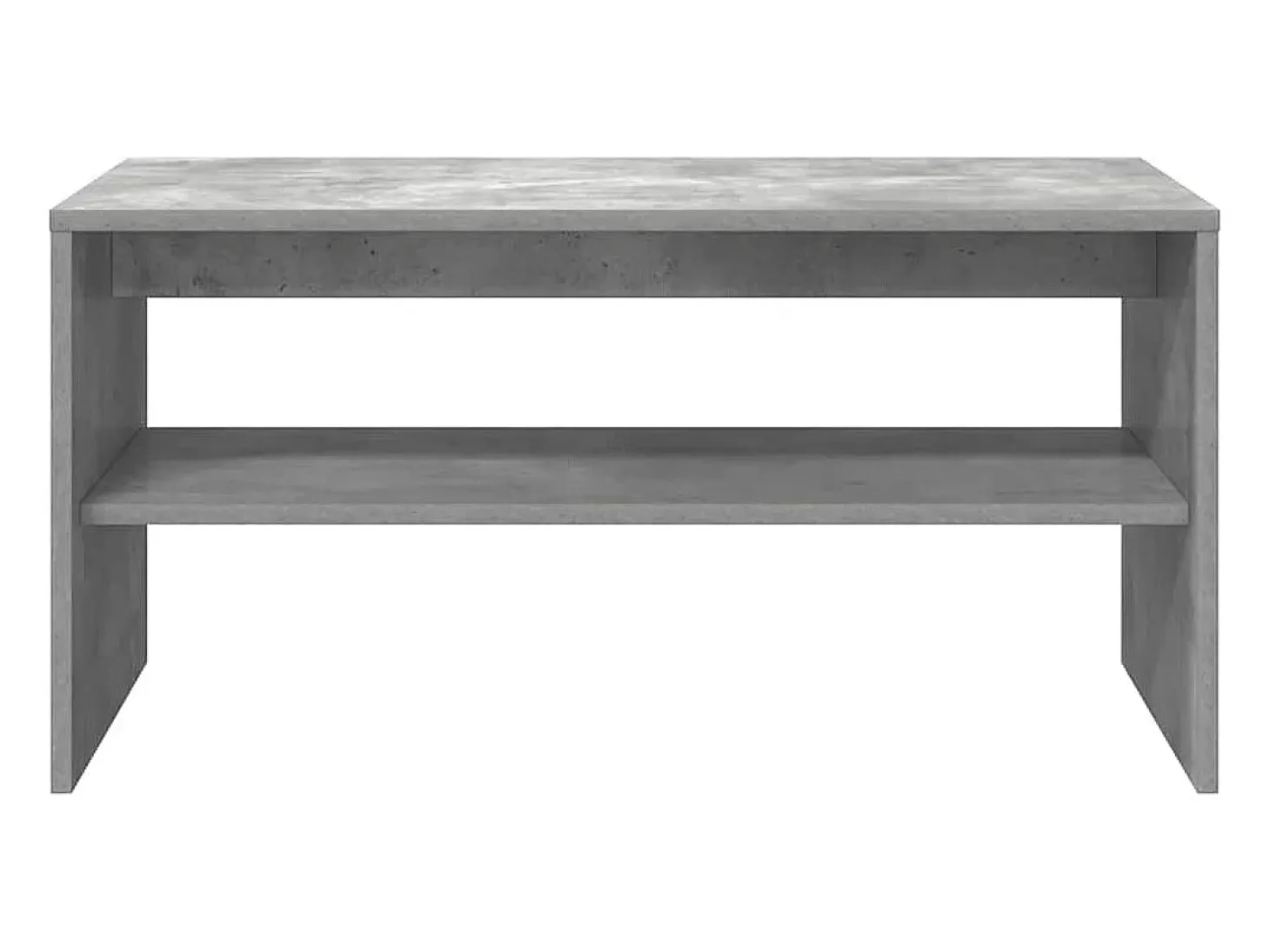 Mueble de TV madera contrachapada gris hormigón 80x40x40 cm