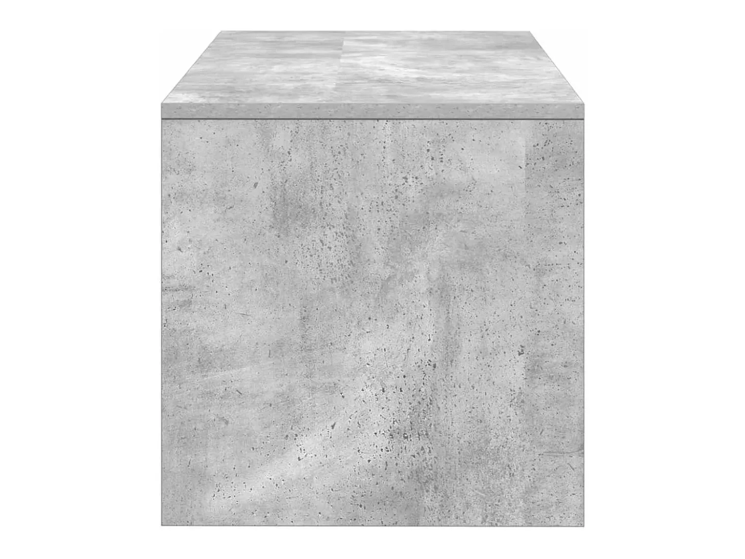 Mueble de TV madera contrachapada gris hormigón 80x40x40 cm