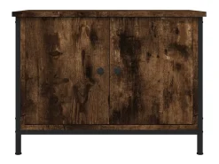 Mueble de TV madera contrachapada roble ahumado 60x35x45 cm