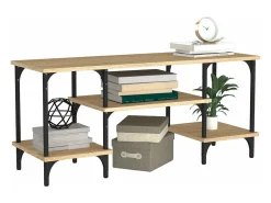 Mueble de TV madera contrachapada roble Sonoma 102x35x45,5 cm