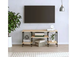 Mueble de TV madera contrachapada roble Sonoma 102x35x45,5 cm