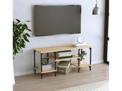 Mueble de TV madera contrachapada roble Sonoma 102x35x45,5 cm