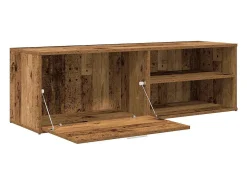 Mueble de TV madera contrachapada envejecida 120x34x37 cm
