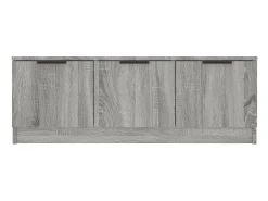 Mueble de TV madera contrachapada gris Sonoma 102x35x36,5 cm
