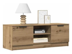 Mueble de TV madera contrachapada artisan roble 102x35x36,5 cm