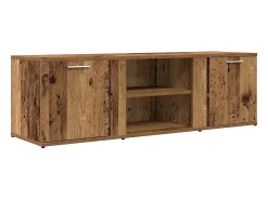 Mueble de TV madera contrachapada envejecida 120x34x37 cm