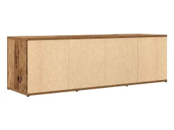 Mueble de TV madera contrachapada envejecida 120x34x37 cm
