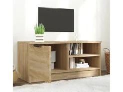 Mueble de TV madera contrachapada roble Sonoma 80x35x36,5 cm ES38472