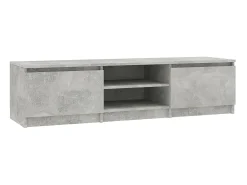 Mueble de TV madera contrachapada gris hormigón 140x40x35,5 cm ES21271