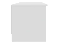 Mueble de TV madera contrachapada blanco 102x35,5x36,5 cm