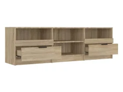 Mueble de TV madera contrachapada roble Sonoma 150x33,5x45 cm
