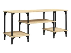 Mueble de TV madera contrachapada roble Sonoma 102x35x45,5 cm ES91561