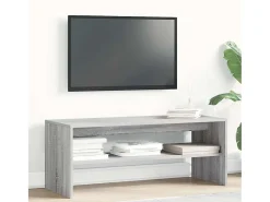 Mueble de TV madera contrachapada gris Sonoma 100x40x40 cm