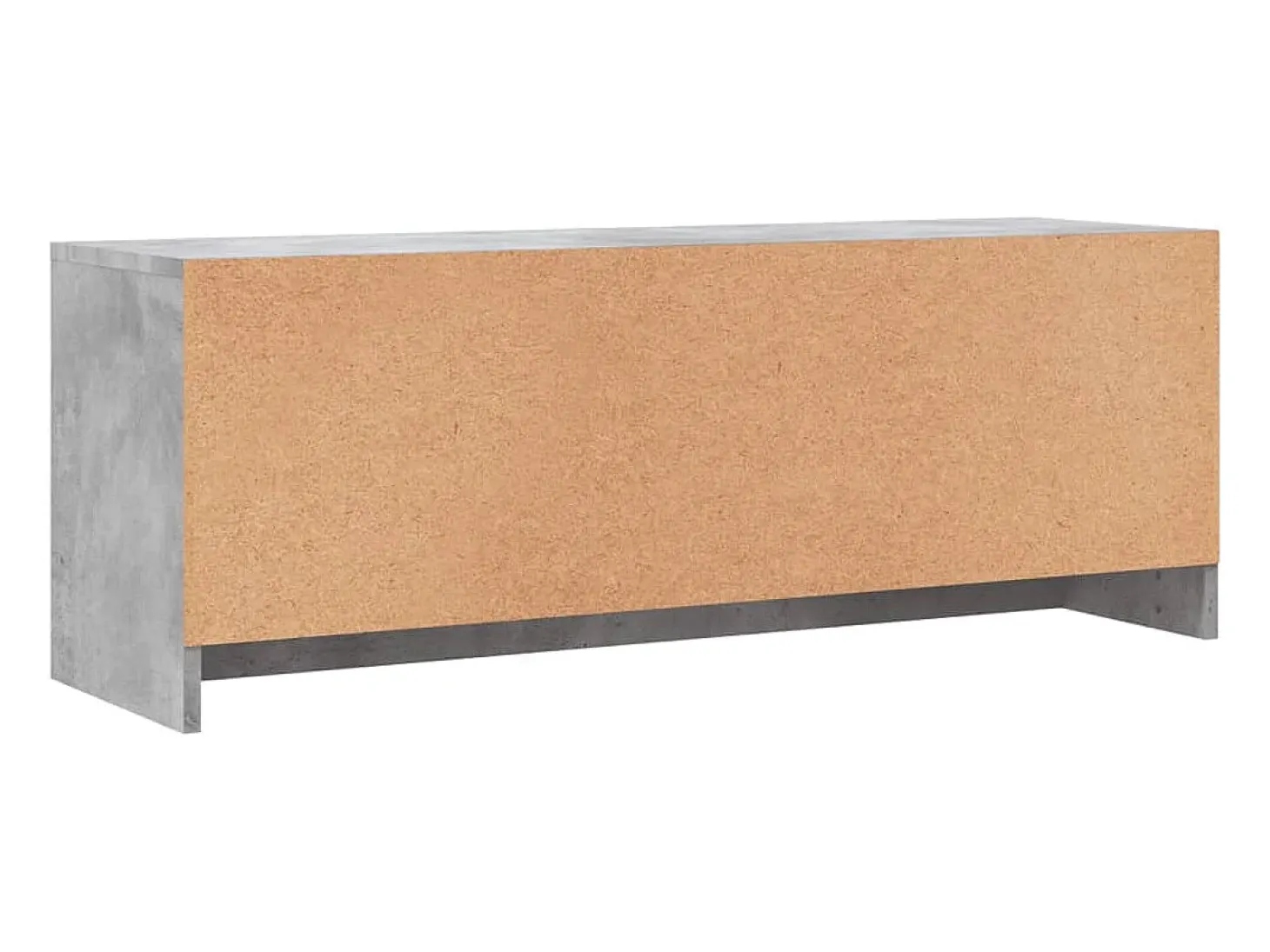 Mueble de TV madera de ingeniería gris hormigón 102x30x37,5 cm