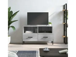 Mueble de TV madera de ingeniería gris Sonoma 80x36x50 cm
