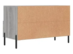 Mueble de TV madera de ingeniería gris Sonoma 80x36x50 cm