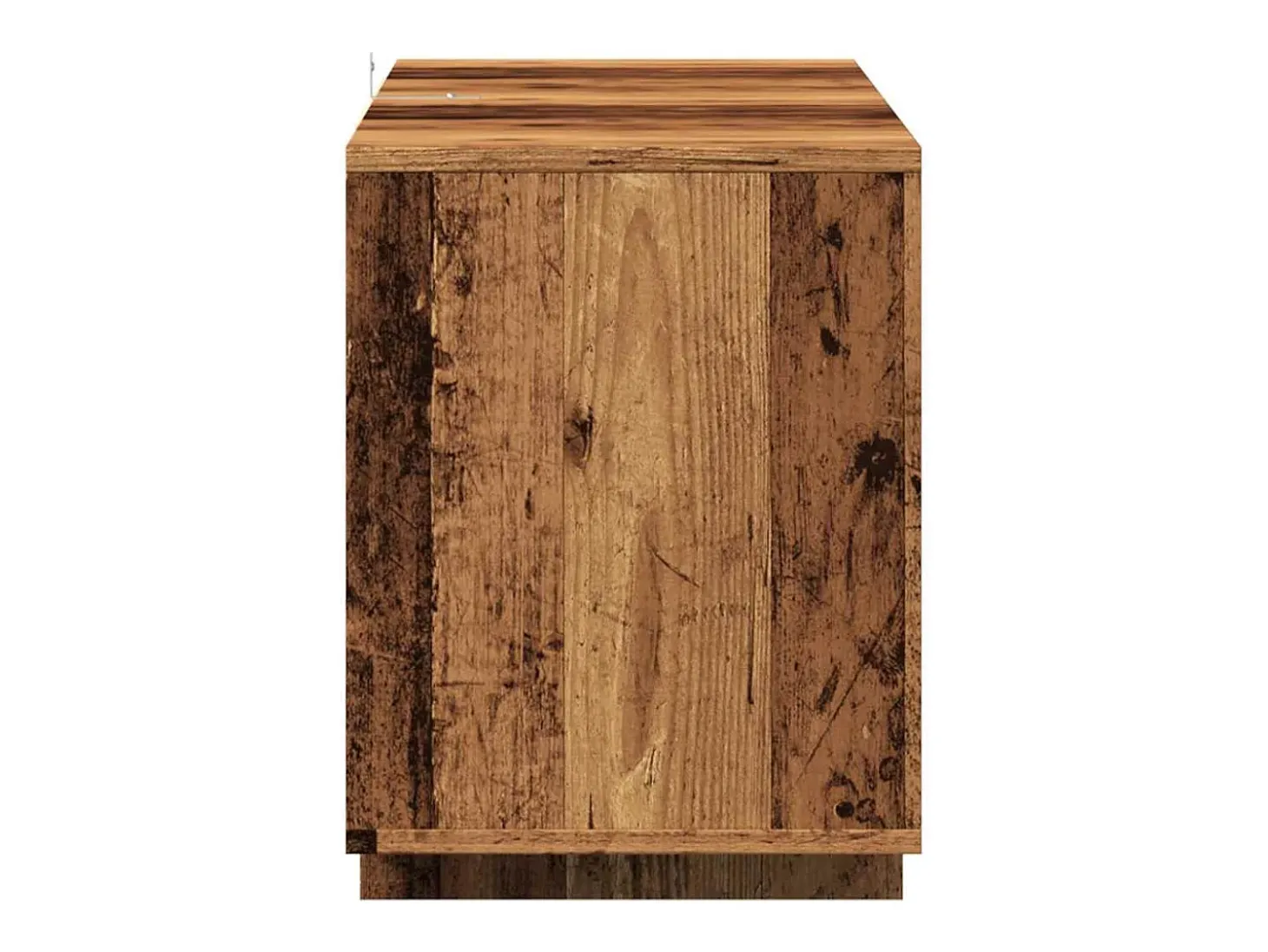 Mueble de TV madera de ingeniería envejecida 130x35x50 cm