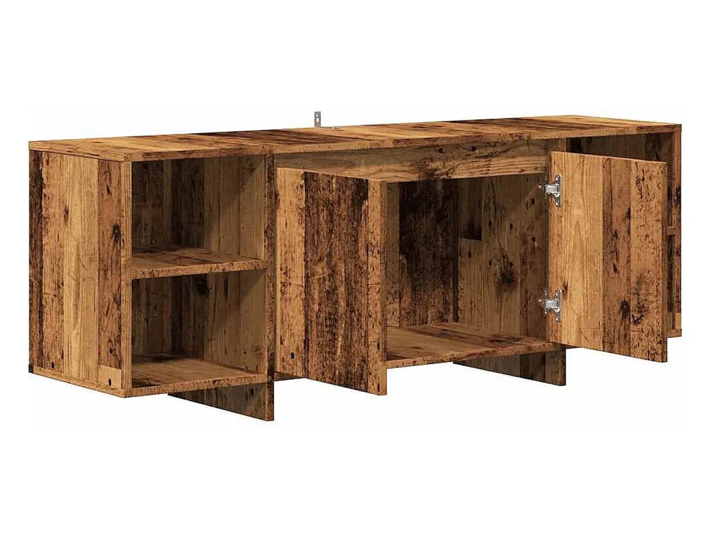 Mueble de TV madera de ingeniería envejecida 130x35x50 cm