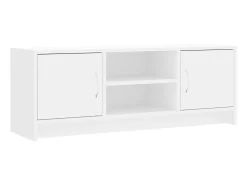 Mueble de TV madera de ingeniería blanco 102x30x37,5 cm ES41677